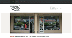Desktop Screenshot of annandalegolfstore.com